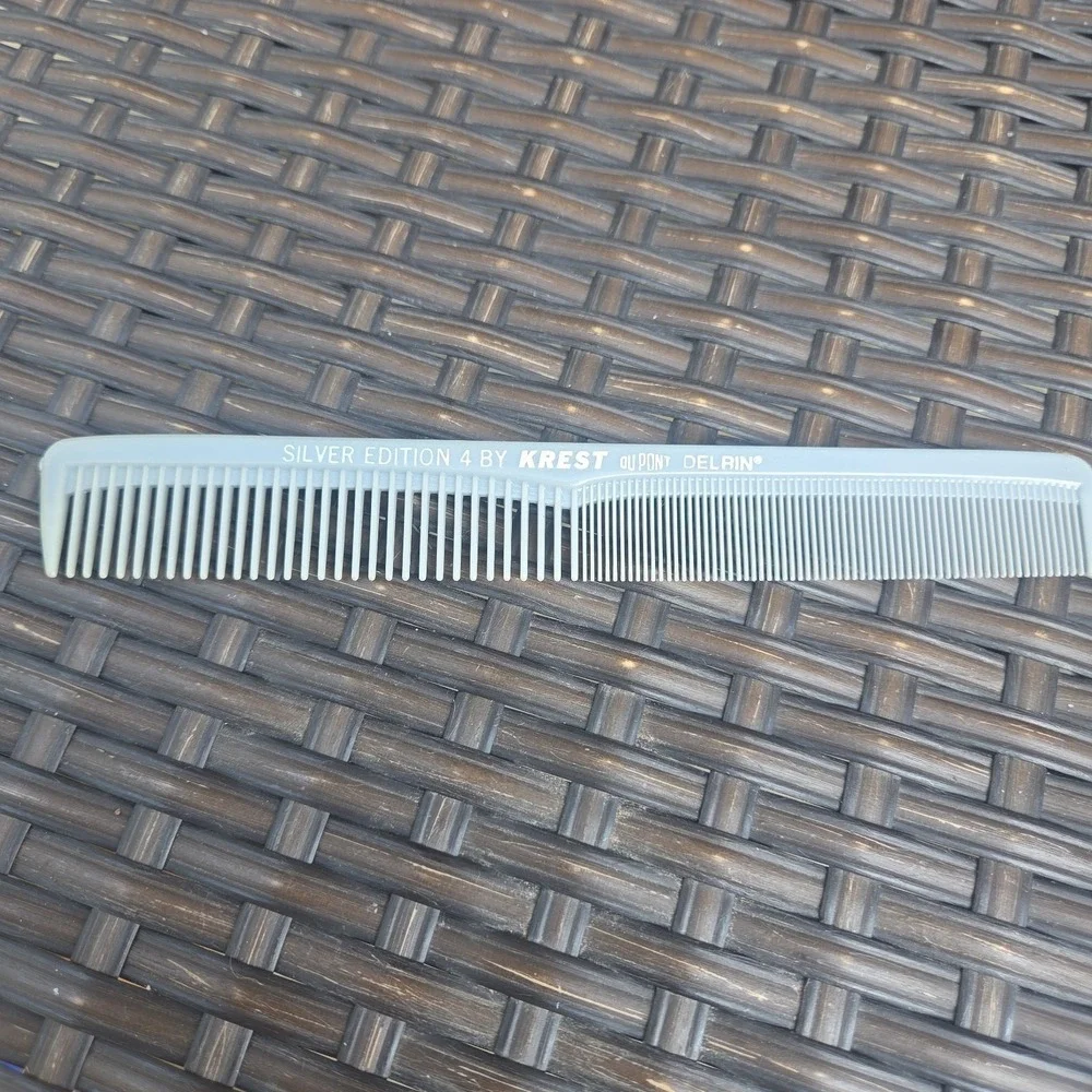 Vintage Krest Silver Edition #4 Comb DuPont Delrin Measuring Sections